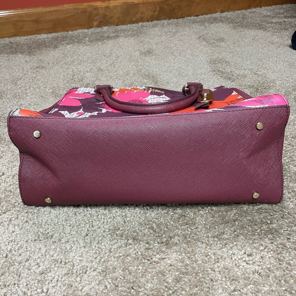 EMMA & SOPHIA PRINTED SAFFIANO LEATHER ELIZABETH TOTE. BRAND NEW. - Picture 5 of 9